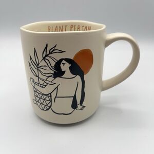 Opalhouse Plant Person Stoneware Mug 16oz Great Condition Earthy Coffee Tea